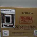 18 * 24 inchesLED Mirror, Smart Bathroom Mirror with Lights, Anti-Fog, Tempered Glass, 3 Colors Dimmable, Front and Backlit, CRI 90+, Wall Mounted, Memory