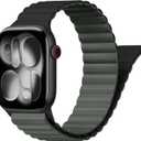 Magnetic Sport Bands for Apple Watch Band, iWatch Bands for Women Men,Silicone Loop Strap Wristband for Apple Watch, Size: 38mm 40mm 41mm 42mm(Series 11 10) (Black Grey)