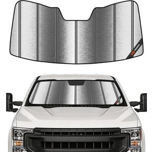 Pigenius Front Windshield Sunshade for Ford F-250/F-350/F-450/F-550/F-600 2017-2022 Window Sun Shade - Metallic