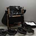 VEVOR Pet Stroller, 35 lbs Weight Capacity, Foldable Dog Stroller Cart, 4 Wheels Cats Strollers with with Detachable Carrier & Mesh Windows, Portable Design with Brake for Small to Medium Pets