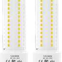 Gx24q/G24q  Base Light Bulbs, 12W Gx24 LED PL Recessed Lights, Daylight 6000K 26W CFL Replacement for Ceiling Light Downlight Wall Sconce, 2-Pack (Remove/Bypass The Ballast)