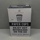 Disposable Coffee Cups With Lids - 16 oz To Go Coffee Cups (80 Set) With Sleeves and Tight Lids Prevent Leaks. Paper Hot Cup Holds Shape With Hot, Cold Drinks. Insulated to Protect Fingers from Heat!
