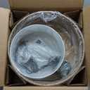 Boho Rattan Chandelier, 19.7" Rattan Pendant Light with Fabric Shade, 4-Light Farmhouse Ceiling Light Fixture Chandelier for Dining Room, Living Room, Bedroom, Kitchen Island, Foyer, Hallway