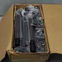 Room Divider, Tension Curtain Rod No Drilling,4-10ft(H) 28-140inch(W) Wall Divider for Room Separation, Heavy Duty Room Partition Separator, Adjustable Folding Privacy Screens,Black (Balck)