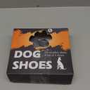 SCENEREAL Anti Slip Dog Shoes for Large Dogs, Medium Sized Dog Boots & Paw Protectors for Winter Snowy Day, Outdoor Walking, Water-Resistant in Rainy Weather, Indoor Hardfloors Skid-Resistant Sole (Size 5:(2.8"x2.4")(L*W), Black)