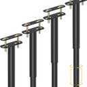 4 Pcs Adjustable Height Bed Support Legs 10-17 inch, Bed Frame Center Support Legs for Bed Frame/Bed Center Slat/Furniture, Heavy Duty Metal Bed Legs Replacement Bed Slats Support Legs