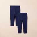 Amazon Essentials Girls and Toddlers' Sweatpants, Multipacks (Large, Navy)