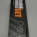 Silicone Cooking Utensils Set - 446F Heat Resistant Kitchen Utensils,Turner Tongs,Spatula,Spoon,Brush,Whisk,Kitchen Utensil Gadgets Tools Set for Nonstick Cookware,Dishwasher Safe (BPA Free) (Khaki)