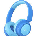 iClever BTH22 Kids Bluetooth Headphones, 60H Play Time, 74/85 dBA Safe Volume, Bluetooth 5.4, USB C, Over Ear Kids Headphones Wireless with Mic AUX Cord for iPad/Tablet/Travel, Blossom