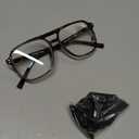 FEISEDY Blue Light Reading Glasses for Woman Men, Fashion Square Pilot Computer Glasses, Anti Eyestrain Glare Readers B0318