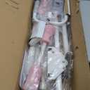 RELIFE REBUILD YOUR LIFE AB Workout Machine Adjustable Ab Trainer Machine Foldable Ab Cruncher Strength Training Equipment for Home Gym, Full Body Workout Equipment 440 LBS (Pink)