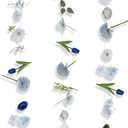 3 Pcs Artificial Flowers Hanging Decorations, 29.5ft Wildflower Daisy Garland Backdrop Ceiling Decoration for Wedding Spring Party Birthday Home Garden(Gradient Blue)