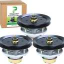 3 Pack AM124498 Spindle with M140059 Spindle Pulley Replace John Deere AM144377 John Deere Spindle Kit AM131680 AM135349 for John Deere 1023E 1025R 1026R GX325 GX335 GX345 GX355 X750 Tractors
