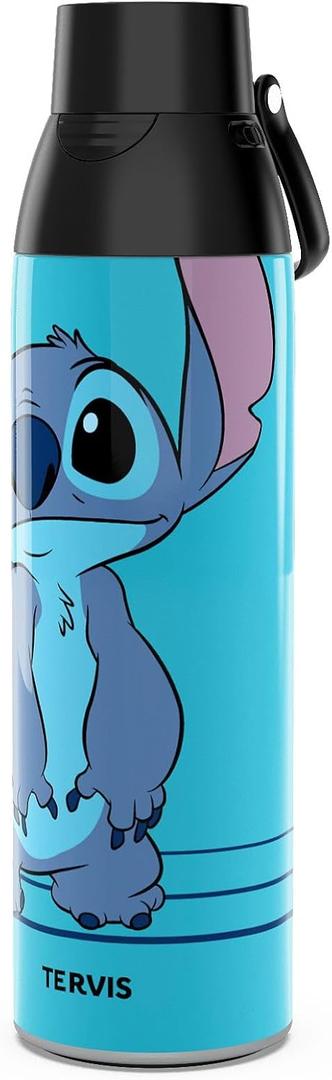 Tervis Venture Water Bottle Disney - Lilo & Stitch Supreme Triple Walled Insulated Tumbler Travel Cup Keeps Drinks Cold & Hot, 26oz, Stainless Steel