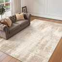 Valenrug 6x9 Area Rugs Non Slip, Large Washable Rugs for Living Room, Beige