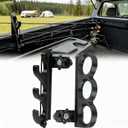 Fishing Rod Holder for Truck Bed, Truck Bed Fishing Rod Holder with 3-Rod Capacity & Adjustable Bungee Straps, Quick-Access Fishing Pole Rack for Truck, Easy Mount Organizer for Anglers