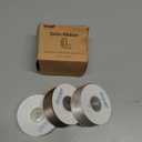 QIANF Champagne Double Face Satin Ribbon 1 Inch x 45 Yards Ivory Fabric Ribbon for Gift Wrapping, Flower Bouquets, Hair Bows Making, Wedding Decoration, Invitation Cards, Christmas (3 Rolls *15Yd)