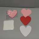 Ferraycle 108 Pcs Valentine's Day Paper Hearts Cut Outs Large Valentine's Day Cutouts Hearts Shaped Paper Cutouts Double Sided Cardstock Decor for Bulletin Board Craft Wall Galentines Decoration