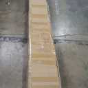 Christopher Knight Home Posey Modern California King Size Bed Frame with Upholstered Headboard, Solid Wood California King Size Platform Bed Frame, No Box Spring Needed, Easy Assembly, Beige+Natural