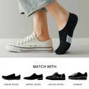 Amutost No Show Socks Womens Athletic Cushion Ankle Footies Low Cut 5-6 Pairs (Black, L)