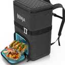 Ninja | Backpack Cooler | FrostVault Go 36 Can Soft Cooler | Leakproof Zipper with Built in Can Opener, 2 Ice Packs & Dry Storage Drawer | for Hiking, Camping & More |Charcoal Gray | FF136CG