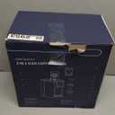 Hot & Iced Coffee Maker with Bold Setting, Single Serve Coffee Maker for K Cup and Grounds, 6-14 Oz Brew Sizes, 50 Oz Removable Water Tank, One Cup Coffee Machine with Reusable Filter, White (Ivory)