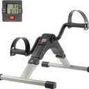 Under Desk Exercise Bike Pedal Exerciser  Mini Stationary Cycle with Adjustable Resistance, Calorie Tracker & Foldable Design  Compact Pedal Machine for Home, Office, or Physical Therapy by Wakeman