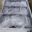 Gliretiky Folding Chair Storage Rack Cart Thickened Heavy Duty Folding Table Folding Chair Racks for Storage with Locking Rubber Wheels can Withstand 500LBS Capacity (Single layer)