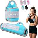 Wrist Weights with Thumb Loops Lock for Women Men 1 Pair 2 3 4 5 6 LBS Arm Weight Ankle Weights Weighted Gloves for Running Walking Jogging Physical Therapy Home Gym Fitness Workout Cardio Exercises