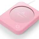 Coffee Mug Warmer, Smart Coffee Warmer for Desk, 3 Temperature Control & Auto Shut Off, Cup Warmer for Candle,Milk,Tea,Beverage,Cute Coffee Lovers Gift IdeasPink-No Mug