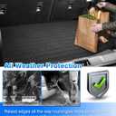 Cartist Cargo Liner Fits for Ford Mustang Mach-E 2021-2024 2025 2026 Accessories All Weather Trunk Mat for Mustang Carpet Protection TPE Heavy Duty