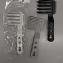 Blend Friend Fade Comb,Professional Barber Comb for Men Haircut Hair Fade Tool For Home,Salon or Professional Use (One Size, Pound, 1) (3pcs Gray+Black+White)