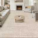 Area Rugs 9x12 Living Room: Washable Large Vintage Beige Rug Neutral Non-Slip Soft Stain Resistant Indoor Carpet for Bedroom Nursery Dining Room Under Table Bed Home House Office Playroom