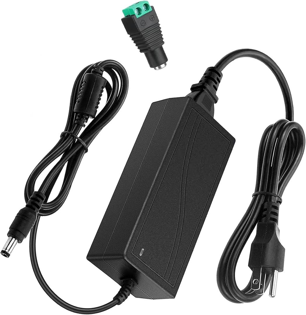 24V Power Supply, 24V 6A Power Supply 100V-240V AC to 24V DC Power Supply with LED Terminal Connector, 24 Volt 6 Amp Power Supply 5A 4A 3A 2A 1A DC Adapter with 5.5x2.1mm Jack