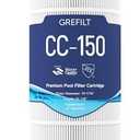 Grefilt CC150 Pool Filter Cartridge, Compatible with Pentair Clean & Clear 150, Replaces Pleatco PAP150, Unicel C-9415, Pentair R173216, 150 sq. ft