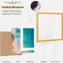 Vintage 20x20 Frame, Antique Gold Photo Frames with Plexiglass Front,Ornate Square 20x20 Picture Frame Display 16x16 with Mat or 20 x 20 Frame Without, Wall Décor,1 Pack,Gold