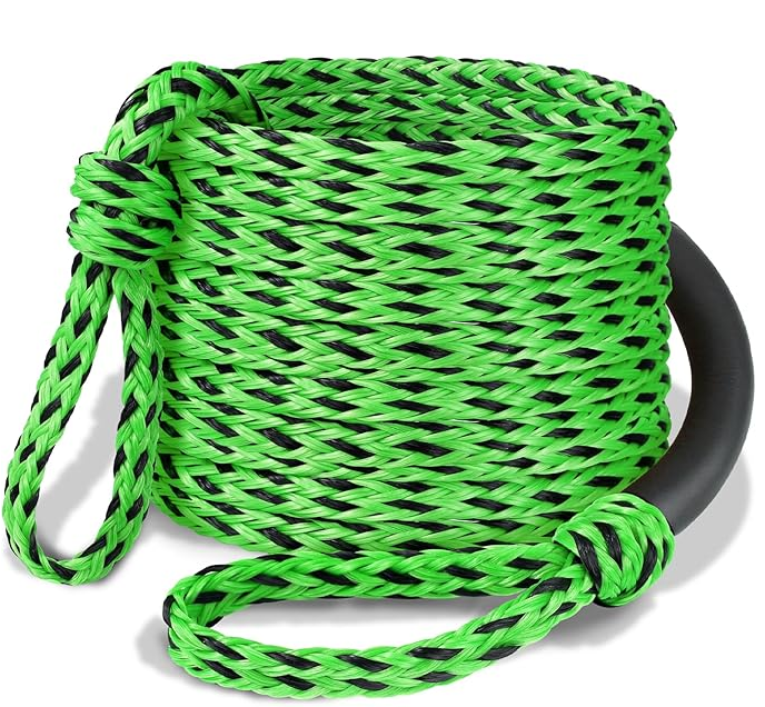Boat Tow Rope 60ft 3-6K, Floating Ropes for Towable Tubes Accessories