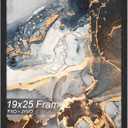 19x25 Picture Frame Black Engineered Wood Wall Hanging
