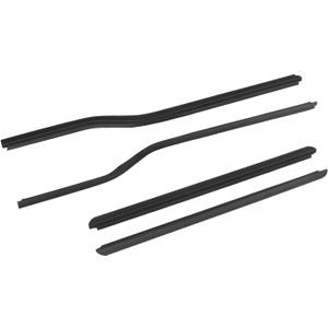 4PCS Window Weatherstrip Moulding Trim Seal Belt Kit Compatible with 1999-2016 F-Series 250 350 450 550 Super Duty F81Z-2625596-AA F81Z-2521453-AA