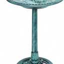 VIVOHOME Bird Bath for Outside, Polyresin Pedestal Bird Baths for Outdoor, Garden, 28 Inch Height Weather-Resistant Birdbaths with 20" Bowl, Green