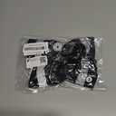 YAODHAOD Dog Shoes for Winter, Dog Boots & Paw Protectors, Fleece Warm Snow Booties for Puppy with Reflective Strip Anti-Slip Rubber Sole for Small Medium Size Dogs,Size 3: 1.5"x1.3" (L*W),Black