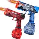 2Packs Electric Water Gun with LED Flash & USB-C Charging, Designed for Epic Aquatic Fun, Automatic Squirt Guns 25-30 FT Range, Water Pistol for Summer Outdoor Backyard Water Theme Party Toys