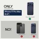 pitaka for iPhone 17 Pro Max Case 6.9" with Camera Control Button, Compatible with MagSafe, Ultra-Slim Case with Caseless Touch Feeling, 600D Aramid Fiber Woven, Black/Grey(Twill)