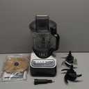 Ninja Food Processor, Professional Plus, 1000 Peak Watts, 4 Functions for Chopping, Slicing, Purees & Dough with 9-Cup Processor Bowl, 3 Blades, Food Chute & Pusher, Silver, BN601