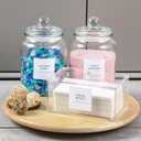 Glass Jars and Dryer Sheet Holder, Dispenser Set with Lids and Labels, Containers for Laundry Room Organization and Storage, Half Gallon Airtight Glass jars, Acrylic Storage Box for Laundry supplies,