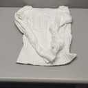 ZAFUL Womens Boat Neck Cable Knit Sweater, Long Sleeve Off Shoulder Ribbed Slim Fit Pullover Tops Cute Fall Outfits 2025 (Small, 1-white)