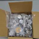 500 Sets Blank Metal Button Making Supplies Badge Parts, 32mm/1.25 inch Round Metal Button Kit for Button Maker Machine, Including Metal Shells Metal Back Cover Clear Film and Paper