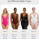 Popilush Shapewear Bodysuits for Women Lace Corset Tops Tummy Control V Neck Sleeveless Body Suit Thongs, 4XL