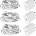 iPhone 17/16/15 Charger Fast Charging 3Pack 40W USB C Charger Fast Charging Block with 10FT USB C Cable for iPhone 17/17 Pro/17 Pro Max/17 Air/16/16 Plus/16 Pro/16e/16 Pro Max/15/15 Pro Max/iPad Pro