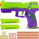 Toy Gun with Automatic Reloading Rebound Shell Ejecting and Soft Foam Blaster, Ideal for Shooting Games, Education Model Toys, Gift for Kids Boys Girls